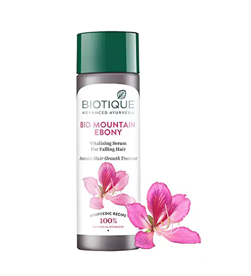 Best Hair Serum | Biotique Bio Mountain Ebony Vitalizing Serum